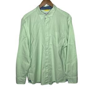 Tommy Bahama Light Green Button Down Long Sleeve Shirt Size L